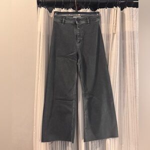 Women's Gray Wide-Leg Jeans